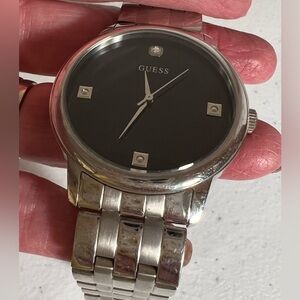 Guess mens watch stainless steel needs new battery